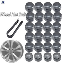 24pc Grey Wheel Center Nut Bolt Tire Screw Cap Dust Water Proof Cover Wi... - $52.96