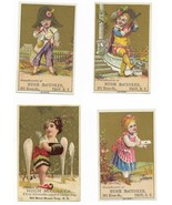 Set of 4 circa 1890 Hugh McCusker Dry Goods Troy NY trade cards - $24.99