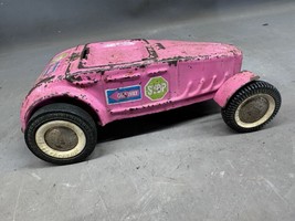Vintage Buddy L Pressed Steel Pink 1932 Ford Roadster Coupe Hot Rod Car ... - $521.40 MXN