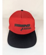 Vintage Norfolk Southern Train NS Snap-Back Adjustable Red And Black - $322.92 MXN