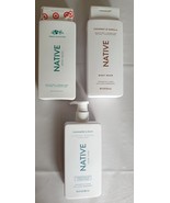 Lot of 3 Native Body Wash Coconut 18 Oz Each and Hair Conditioner 16.5 oz - $38.42 CAD
