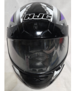Large HJC Snowmobile Helmet CL-12 Purple, White, Silver, Black - $109.65 CAD