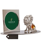 Silver Plated Picture Frame with Cartoon Lion Figurine on a Base by Matashi - €25,74 EUR