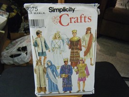 Simplicity 8275 Adult's Nativity Costumes Pattern - Size XS/S/M Chest 30-40 - $10.47