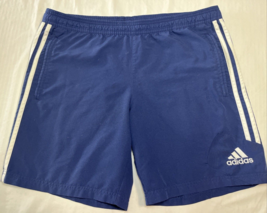 Adidas™ Climalite Athletic Shorts Navy Blue Pockets Men Sz M ~ RN#88387 CA#40312 - $13.99