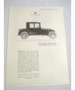 1919 Ad Oakland Sensible Six Automobile - $13.70 CAD