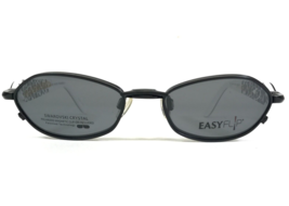 EasyFlip Petite Eyeglasses Frames MOD P6075 90 Black White Crystals 50-17-135 - $55.97