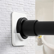 Extra-Large Adhesive Shower Curtain Rod Tension Holder | No Drilling, Sticking T - £9.47 GBP
