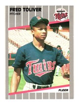 1989 Fleer #126 Fred Toliver Minnesota Twins - £1.56 GBP