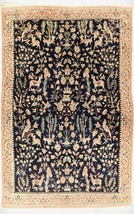 Vintage hand knotted wall hanging tapestry rug. 33&quot;x 55&quot; - £1,357.75 GBP