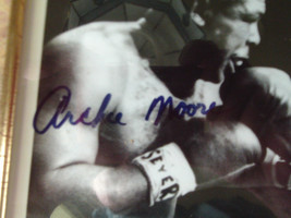 ARCHIE  MOORE  HAND SIGNED  AUTOGRAPHED 8 X 10 FRAMED  PHOTO W/ MUHAMMAD... - £95.91 GBP