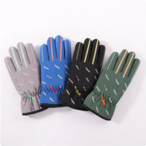 Kids boys winter gloves blue green black &amp; gray 4 pack ages 6+ - £11.19 GBP