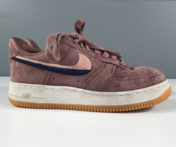 Nike Womens 6.5 Air Force 1 Low &#39;07 LX Smokey Mauve Pink Suede Leather L... - £36.49 GBP