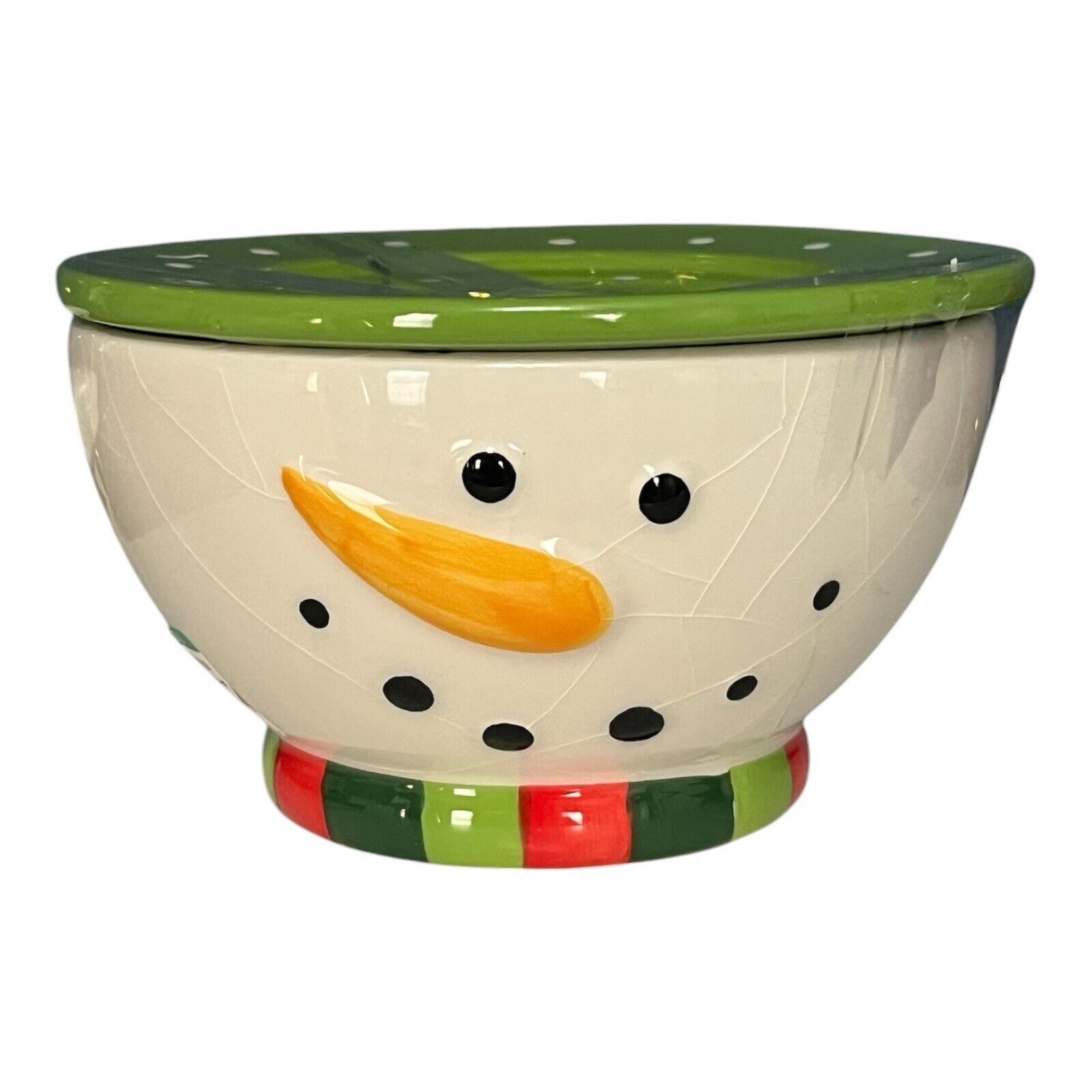 Vintage Cracker Barrel Merry Merry Snowman Plate &amp; Bowl Set – 6&quot; x 3.5&quot;,... - $11.14