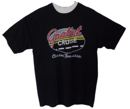 Gildan Gratiot Cruise Clinton Township Michigan MI Mens Black T Shirt  L - £15.59 GBP