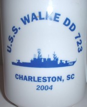 USN US Navy USS Walke DD 723 reunion Charleston SC, 2004 ceramic coffee mug - €12,96 EUR