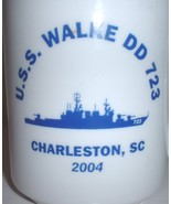 USN US Navy USS Walke DD 723 reunion Charleston SC, 2004 ceramic coffee mug - $15.00