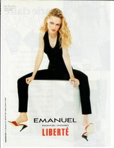 1998 Emanuel Ungaro Liberte Paris Magazine Print Ad Heather Graham in Black - £10.03 GBP