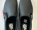 Vans Black Perf Leather Asher Slip On Sneaker Unisex Women&#39;s Size 10.5 M... - $49.44