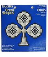 Yarn Art Shape Clubs Club From Playing Cards 5&quot; Pre Cut Plastic Canvas A... - $9.33