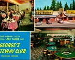 George&#39;s Gateway Club Casino Lake Tahoe Nevada NV UNP Chrome Postcard D4 - £5.39 GBP