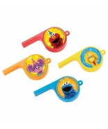Sesame Street Whistles Birthday Party Favor Toy Supplies Elmo Cookie Mon... - $109.52 MXN