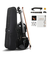 4/4 Violin Set for Adults Beginners Students with Hard Case,Violin Bow - £62.47 GBP