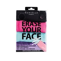 Danielle Creations Erase Your Face Makeup Removing Cloths, Black/Purple/... - $33.13 CAD