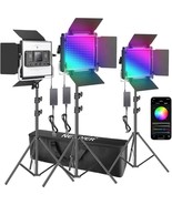 Neewer 3 Pack of 480 RGB Led Light with APP Control, Photography Video L... - $5,990.63 MXN