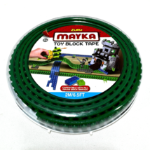 Zuru Mayka Toy Block Tape For Building Blocks 2M 6.5Ft Green Compatible - £6.55 GBP