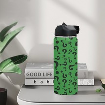 Riddler Riddle Green Quesitons Water Insulated Bottles With Straw Lid (18 OZ) - £21.58 GBP