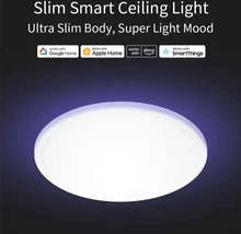 Smart Led Slim Line 24W RGB Ceiling Light - Dimmable Voice Control via G... - £44.46 GBP+