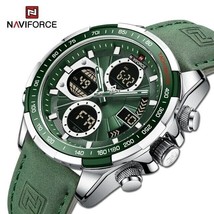 NAVIFORCE Mens Quartz Chronograph Digital Military Watch Waterproof high... - £67.94 GBP