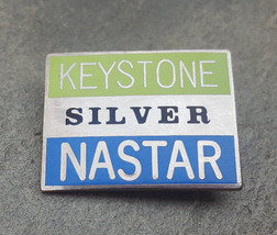 Keystone Silver Nastar Resorts Ski Skier Souvenir Vintage Lapel Hat Pin Colorado - £8.59 GBP