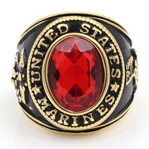 United Stated US Marine Corps USMC Military 316L stainless steel Ring - £37.41 GBP