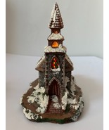 Church Lighted Snowed Ceramic building LU&#39;S - $45.00