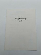 1981 Apple II King Cribbage by Hayden Software Original Manual Only - £11.83 GBP