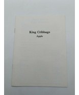 1981 Apple II King Cribbage by Hayden Software Original Manual Only - $14.84