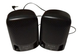 Sony Stereo Speaker System Mini SRS-P3 Black WORKS USED - £12.50 GBP