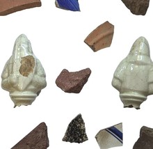 Cherokee Native American Pottery Shard Display &amp; Pottery W/ Nordic Pieces Orig. - £270.99 GBP