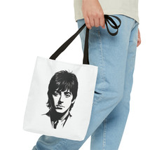 The Paul McCartney Tote Bag Canvas Unisex Shoulder Bag Black White Portrait - £17.26 GBP+