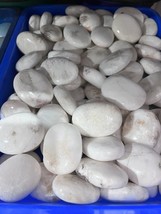 5Pcs set Nazural Scolecite Palmstone Pocket Stone Healing Crystals 50-60MM Gift - £40.07 GBP