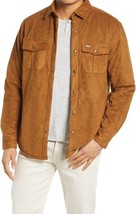 Mens Leather Suede Jacket Shirt Men Sheepskin Tan Suede Leather Jacket #46 - £112.11 GBP+