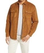 Mens Leather Suede Jacket Shirt Men Sheepskin Tan Suede Leather Jacket #46 - £111.51 GBP - £138.62 GBP