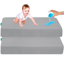 Crib Sheets Waterproof 2 Pack, Crib Mattress Protector, Baby Fitted Crib... - £25.16 GBP