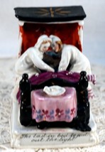 Antique Porcelain Figurine Man &amp; Woman getting into Bed ~ The Last in Bed .... - $99.99