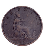 1872 Great Britain Farthing VF Condition KM #747.2 - $35.24 CAD