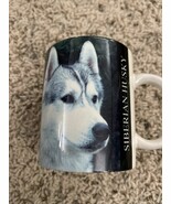 Vintage 1994 Siberian Husky Large Photo and Facts Coffee Cup Mug Excellent - $11.53 CAD