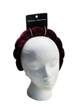 Fashion Accessories Maroon Velvet Polyester Padded One Size Headband. 3+ - £12.10 GBP