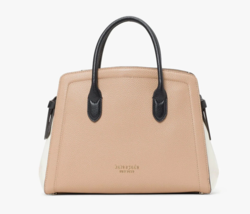 New Kate Spade Knott Colorblocked Pebble Leather Medium Satchel Leather Multi - £91.05 GBP